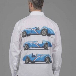 *FLAWED* R by Robert Graham "DELAHAYE" Car Shirt In Medium! RARE and AWE…